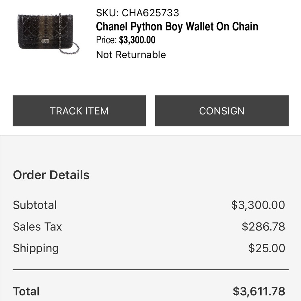Chanel Python Boy Wallet On Chain - image 6